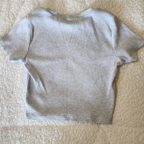 Garage grey ribbed baby tee - Picture 2 of 2
